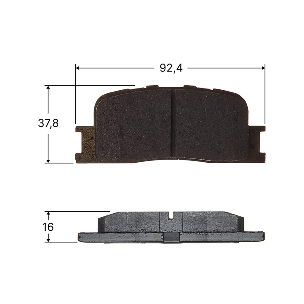 Колодки задние