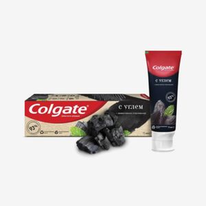 Паста зубная Colgate Naturals Эффективное отбеливание с углем, с натуральными ингредиентами 75 мл