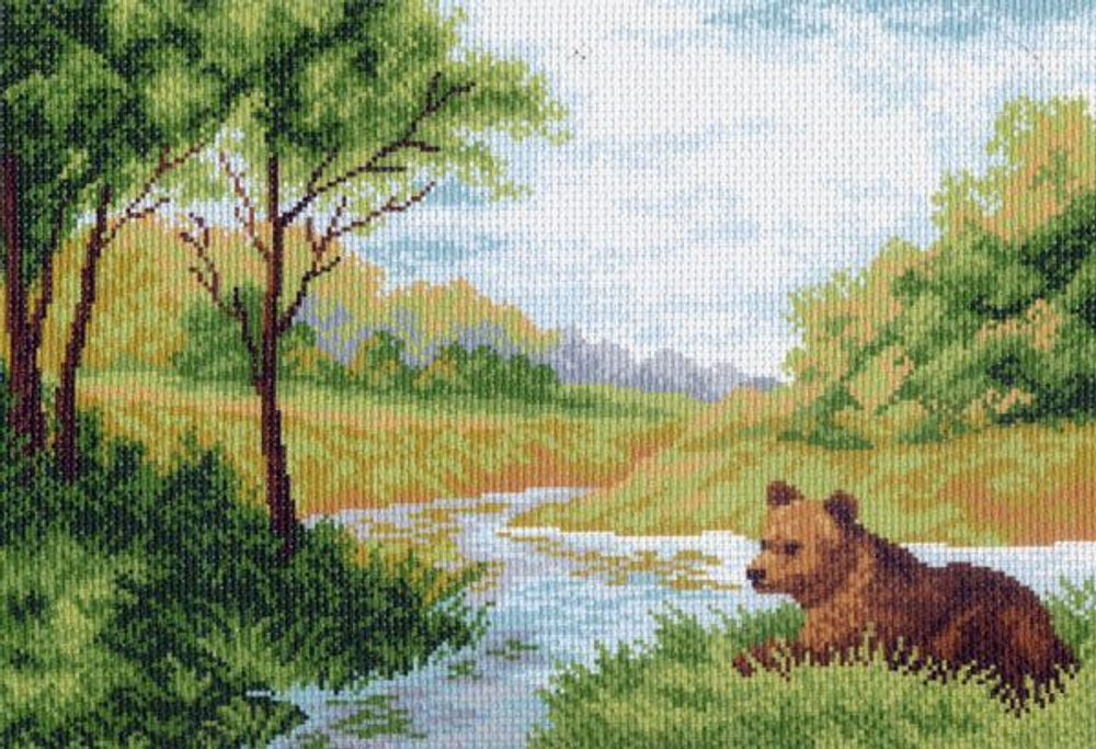 "Хозяин тайги"-0670 канва с рисунком