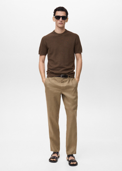 Брюки 100% лен slim fit