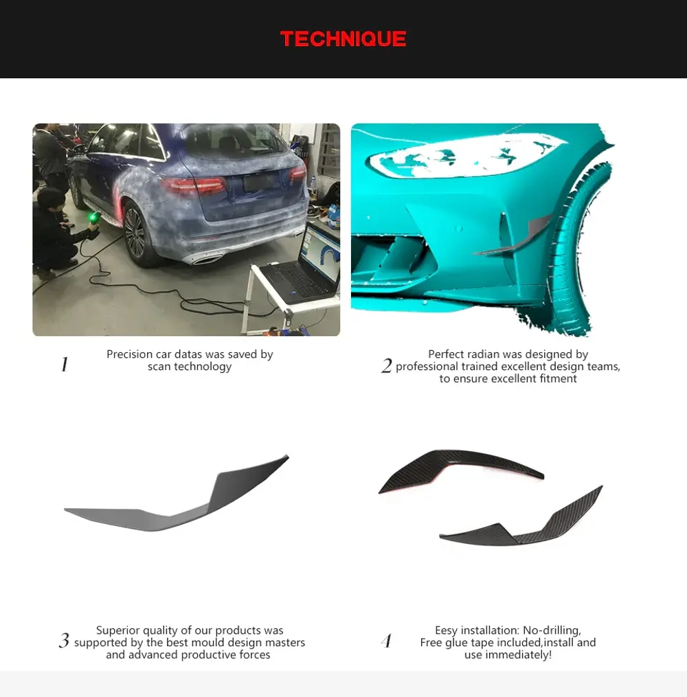 Карбоновые передние канарды для BMW M3 G80 / M4 G82 2020+ БМВ