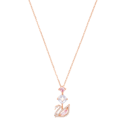 DAZZLING SWAN: ожерелье Y CZMO/ROS