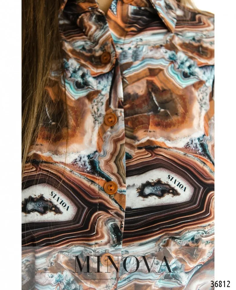 Платье 3133-коричневый Minova