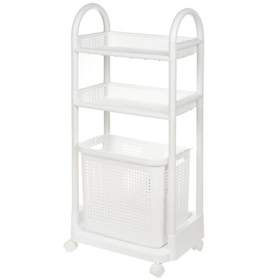 Полка универс, пластик, 3 секц, 45х25х100 см, на колесах, SPE34381-3