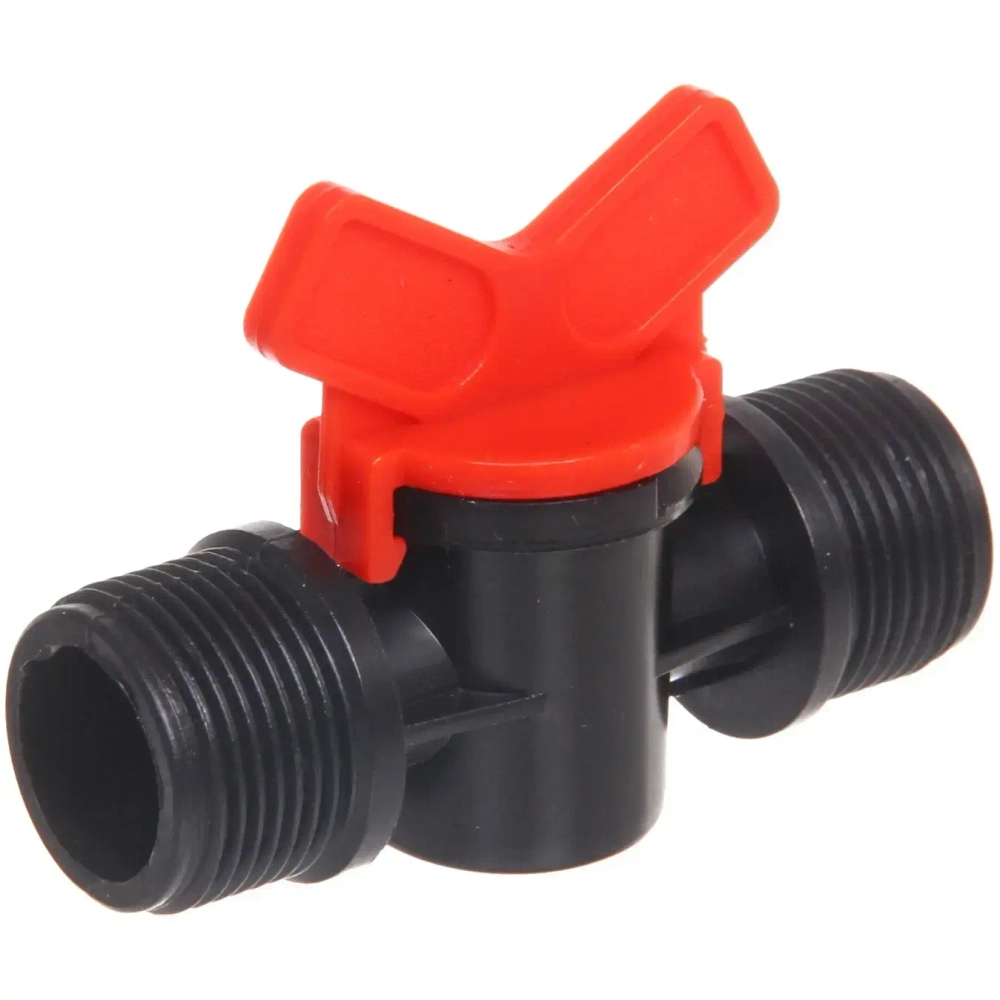 Муфта соединительная с наружней резьбой и краном 3/4» ДоброСад