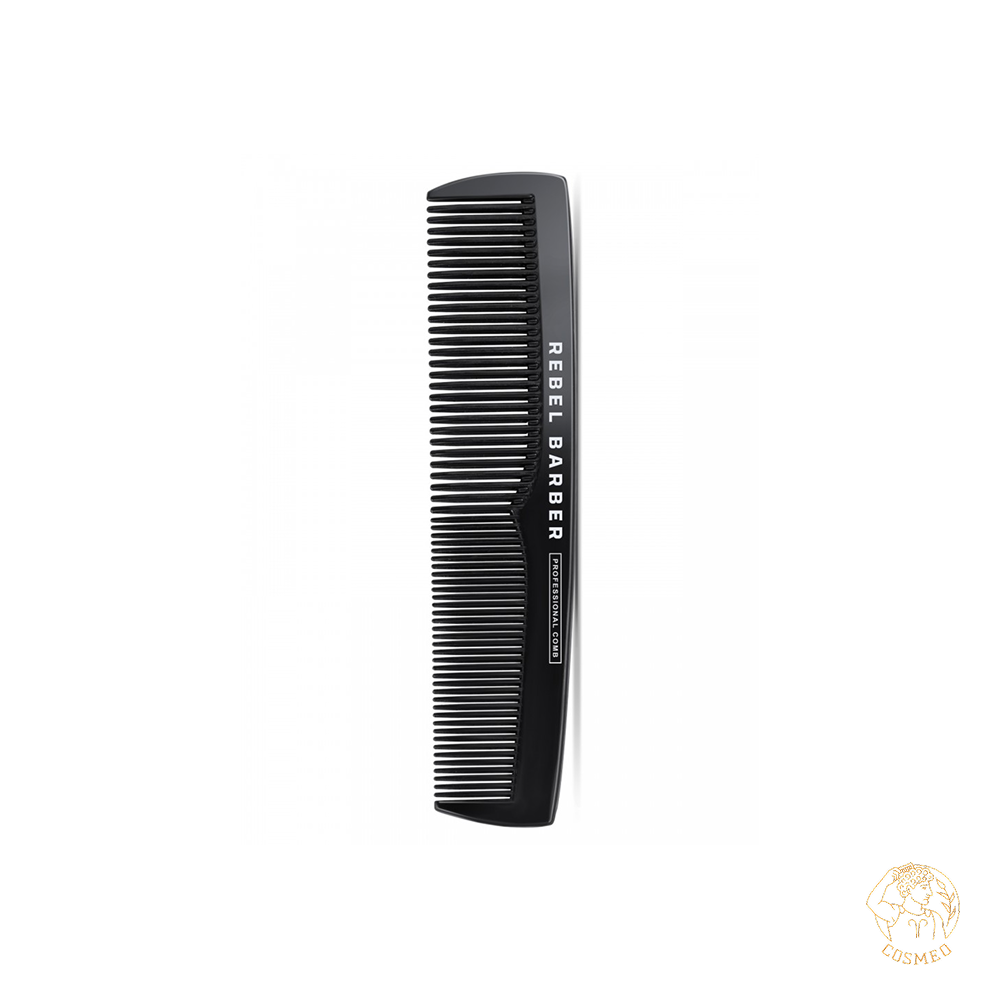 Премиальная мужская расческа REBEL BARBER Men's Comb Total Black