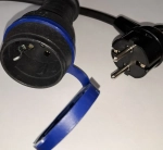 Удлинитель электрический "Доктор Ап" 1 розетка, 3 метра, КГтп-ХЛ 2x1.5 мм, черный 3.6 кВт, 16А, серия "Мощный"