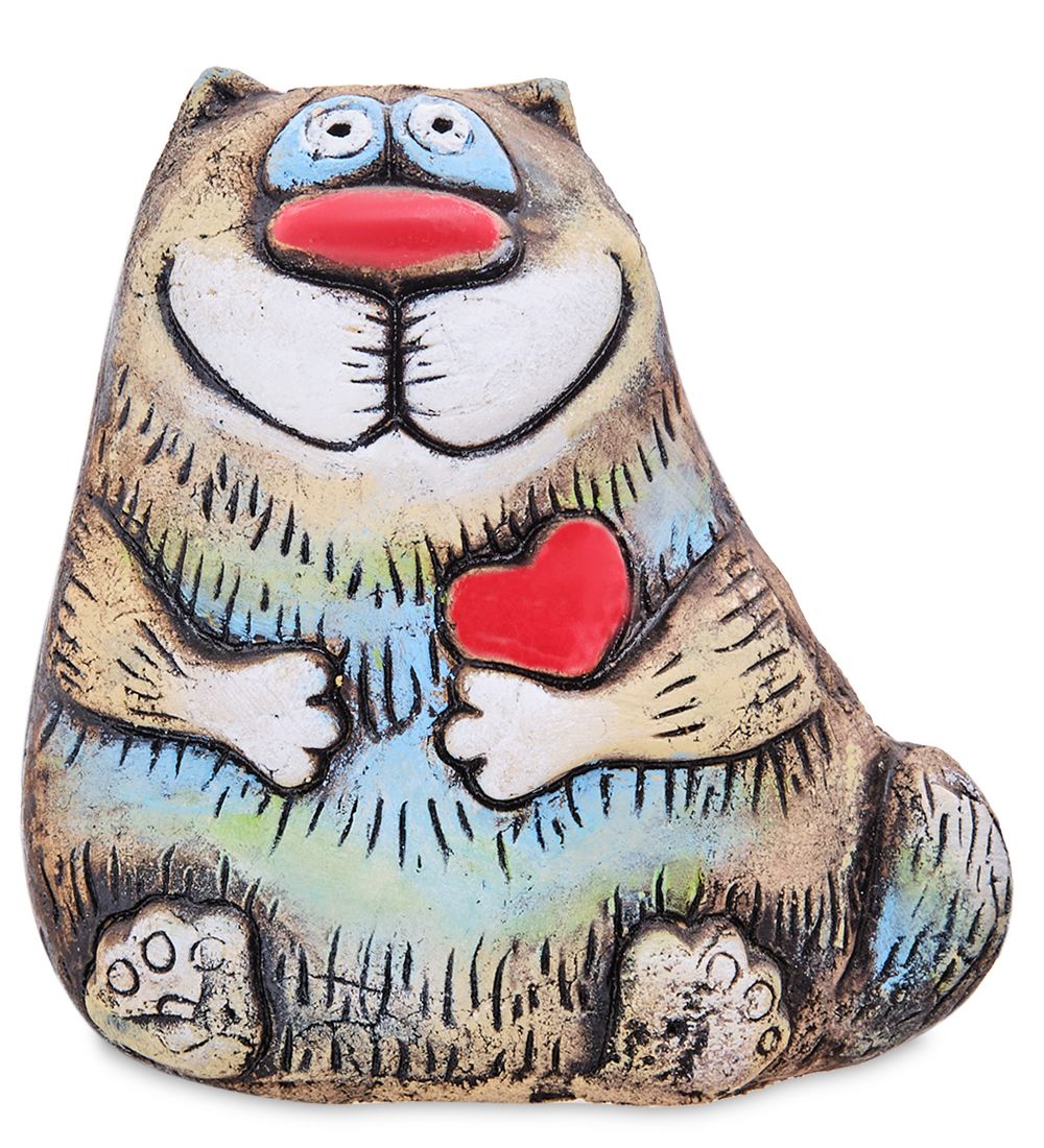 КоКо Шамель KK-250 Фигурка «Кот-Носик с сердцем» шамот