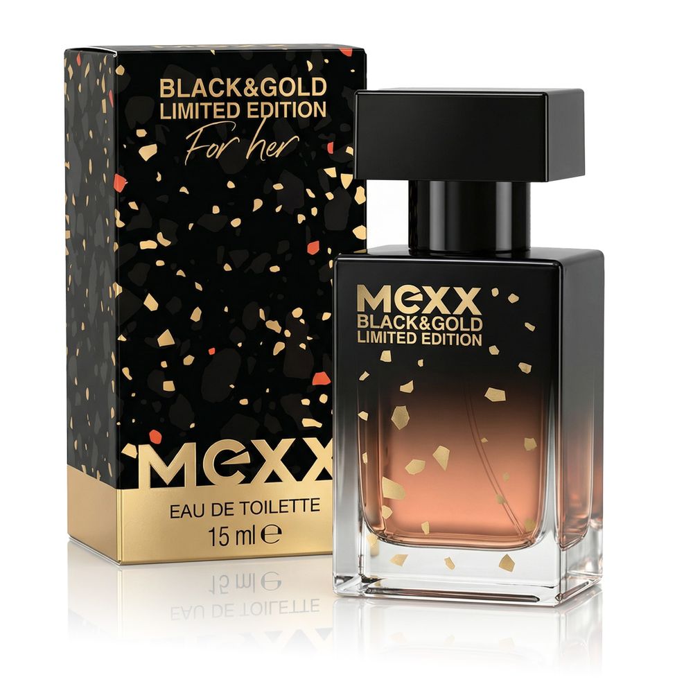 Mexx Black &amp; Gold Eau De Toilette 15 ml (woman)