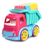 Грузовик большой Шкода с конструктором "Мега" (28 дет.) (Нордпласт)