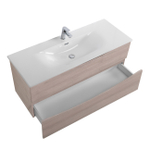 Тумба с раковиной подвесная BelBagno MARINO-CER-N-1200-2C-SO-RG-P Rovere Grigio, раковина белая BB-8099-120