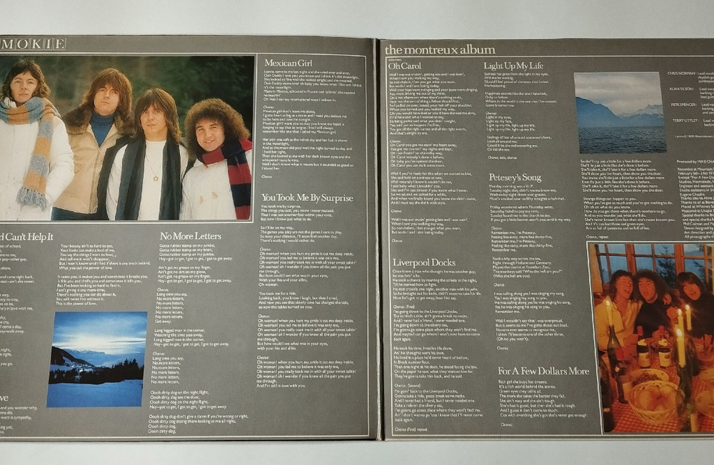Винтажная виниловая пластинка LP Smokie The Montreux Album (Germany 1978) Power Of Love