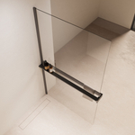 Душевая перегородка Walk-In VSW-1HR100CLGM, 1000*2000, вороненая сталь, стекло прозрачное