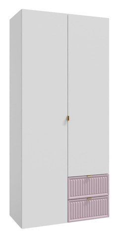 Шкаф для одежды, Окленд, белый,розовый 79-676-П