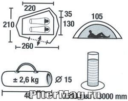 Туристическая палатка Coho 2