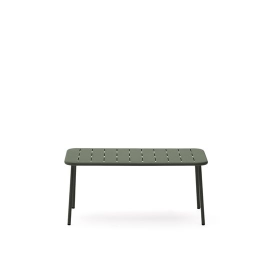 Уличный журнальный столик Zivia из стали зелёного цвета 90 x 50 см