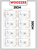 Набор наклеек на тетрадь № 15 - 3шт