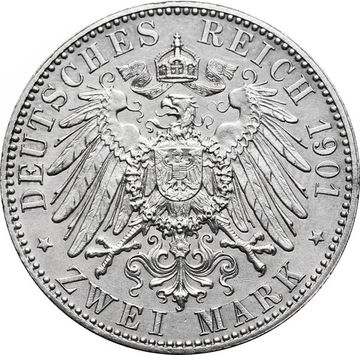 2 марки 1901 Германская Империя «200 лет Пруссии»