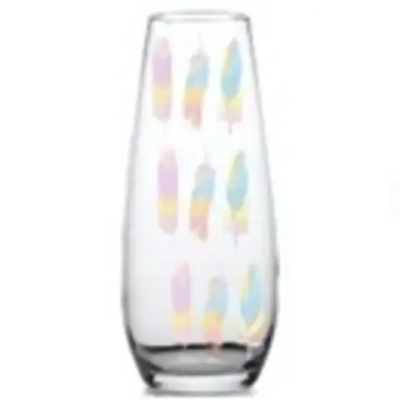 Ваза стеклянная 26см «Fly» 3 деколи, 2 вида D43267/01