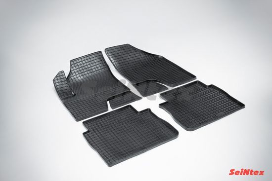 Резиновые коврики в салон Hyundai Santa Fe II рестайлинг (2006-2010) "Сетка"