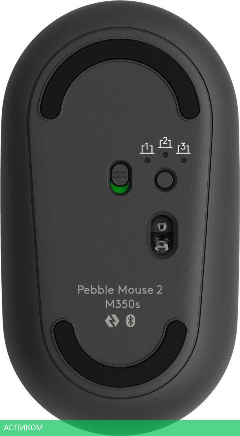 Мышь Logitech Pebble M350S графитовый (910-007015)