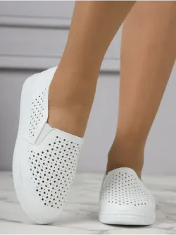 Мокасины летние с перфорацией