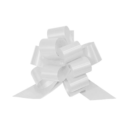 Бантик 3х3 См Для Упаковки Подарков (Белый)