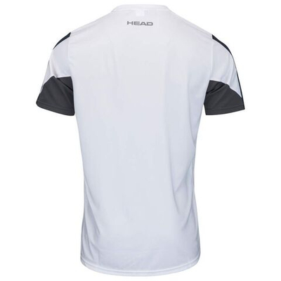 Футболка для мальчика теннисная Head Club 22 Tech T-Shirt Boys - white/dark blue