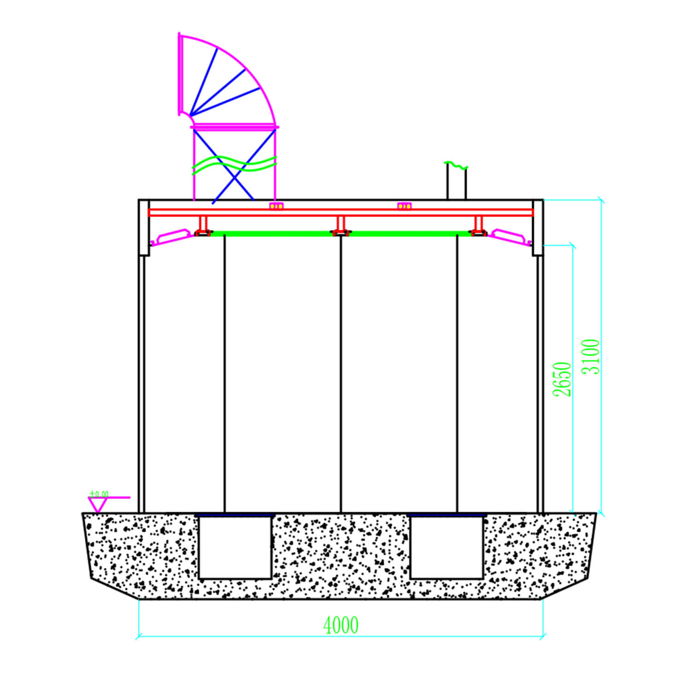 WDK-510M Пост подготовки с двумя полосами решёток для монтажа на приямок, с функией подогрева
