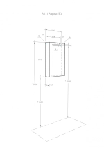 Зеркало-Шкаф AQUATON ВЕРДИ 50, белый ясень (1A195802VDAV0)