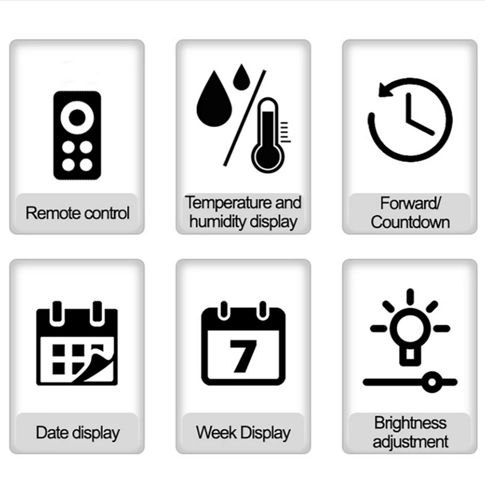 Часы настенные LED MIRROR DS-5501 White&Orange