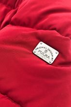 Красная удлиненная куртка с мехом PULKA FW 19-20