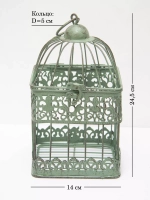 Клетка декоративная интерьерная 24,5*14 см