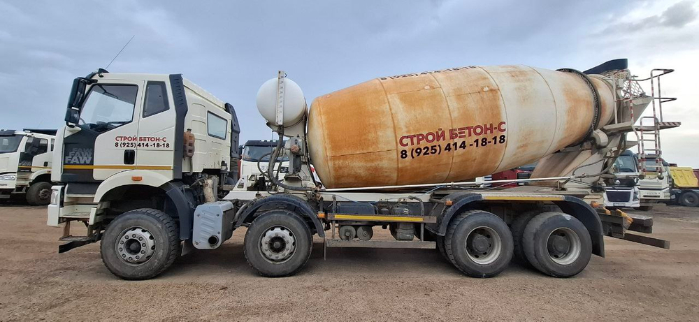 TIGARBO 6936* на шасси FAW CA 3310 8x4 Автобетоносмеситель 69367S (Дизельный, 11,1 л, 390 л.с., МТ)