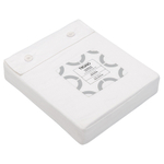 Простыня на резинке из сатина белого цвета из коллекции essential, 180х200х30 см