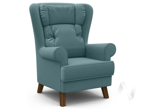 Кресло отдыха Комфорт-2 (орех лак/ULTRA MINT)