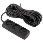 Удлинитель Engy "Премиум" 10м/3роз (ПВС 2х0.75) черный