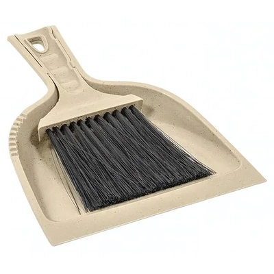 Комплект щетка-сметка Malta с совком, 225мм (бежевый)