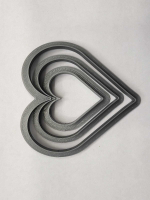 Комплект форм для печенья "Сердца 3"