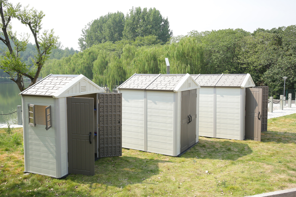 Садовый пластиковый сарай HouzBlock Comfort-1 7,5x4