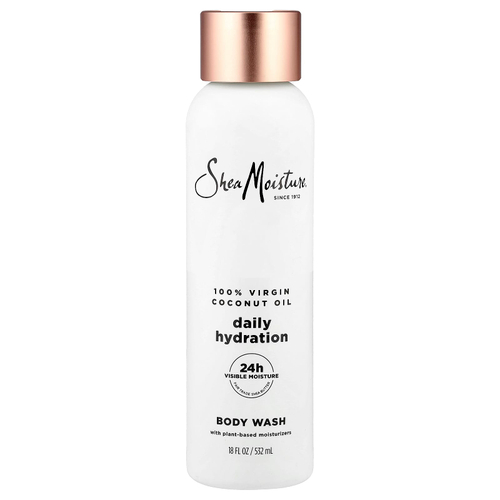 SheaMoisture, гель для душа для ежедневного увлажнения, 100% кокосовое масло первого отжима, 532 мл (18 жидк. унций)