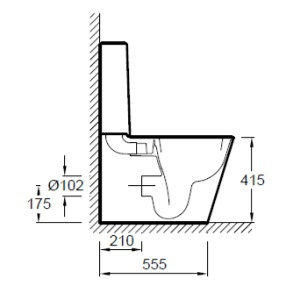 Унитаз напольный с бачком и сиденьем микролифт Jacob Delafon Reve E5033K схема
