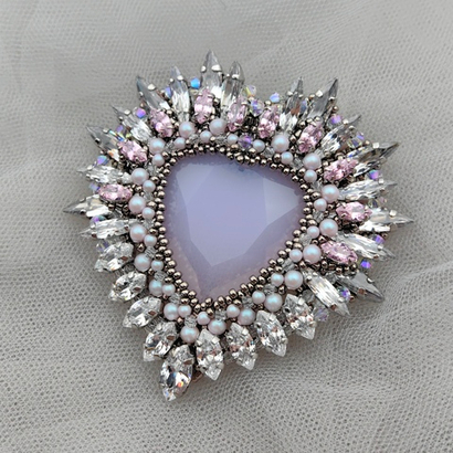 Мастер-класс по броши Хрустальное сердце