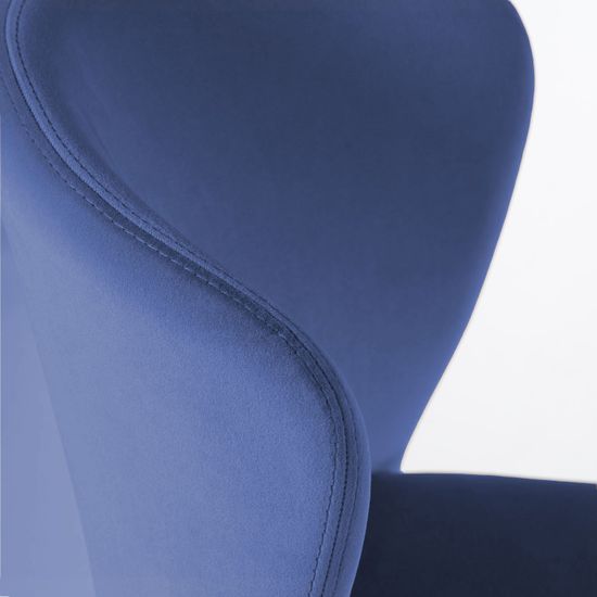 Стул Albert (Альберт), бархат синий 29