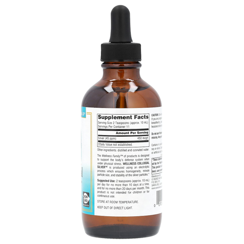 Source Naturals, Wellness, коллоидное серебро, 118,28 мл (4 жидк. унции)