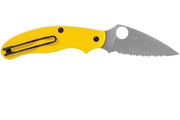 Складной нож Spyderco UK Penknife Salt 94SYL c клинком из стали LC200N Rustproof Steel, рукоять FRN