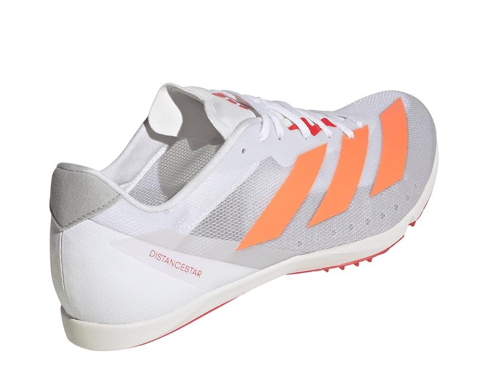 Шиповки беговые adidas Distancestar M Бело-оранжевые