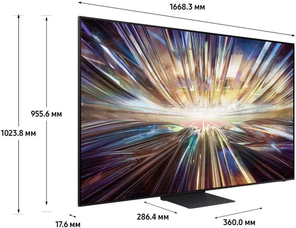 Телевизор QLED Samsung 75" QE75QN800DUXRU Q черный графит 8K Ultra HD 120Hz DVB-T2 DVB-C DVB-S2 USB WiFi Smart TV (RUS)