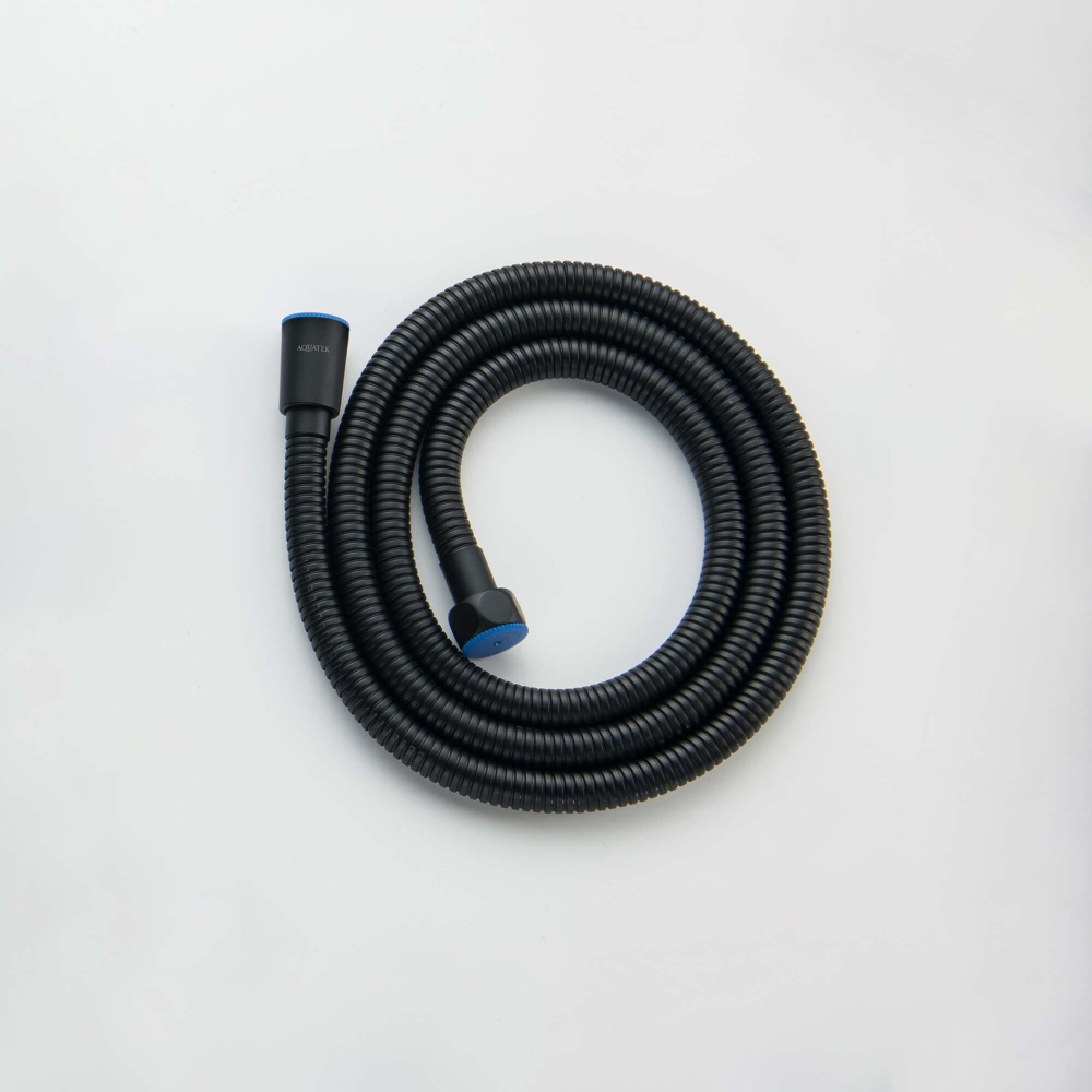 Шланг для душа 150 см нержавейка AQUATEK, матовый черный AQ2105MB