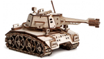 Конструктор 3D деревянный подвижный Lemmo Танк КАДЕТ
